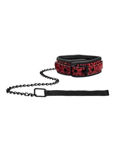 Collier et Laisse Luxury Rouge