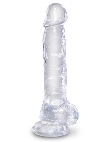 Gode transparent King Cock 18 x 4.7cm