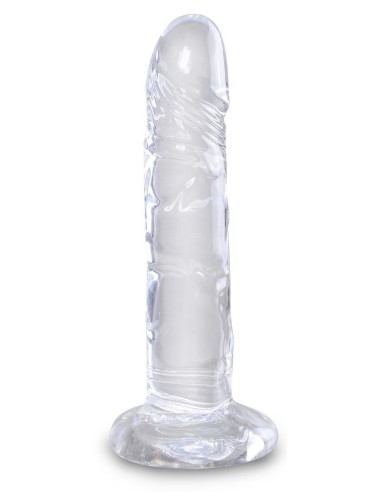 Gode transparent King Cock 16 x 3.7cm