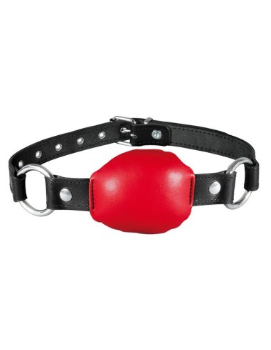 Baillon en cuir Silence Gag Rouge