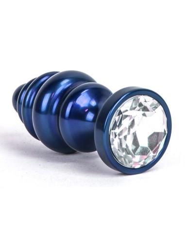 Bijou anal Alloy 6.5 x 3 cm Bleu