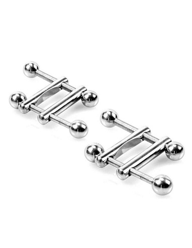 Pinces pour tétons Square End Ball x2