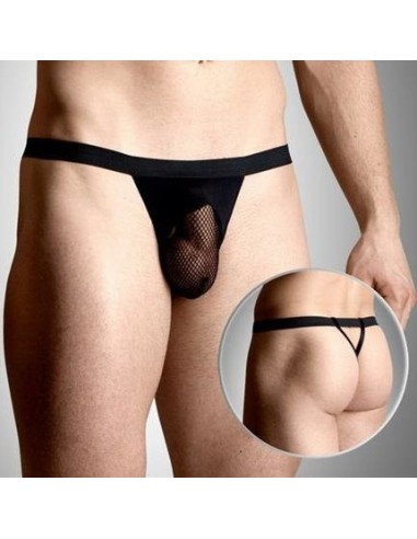 String Homme Mesh Noir