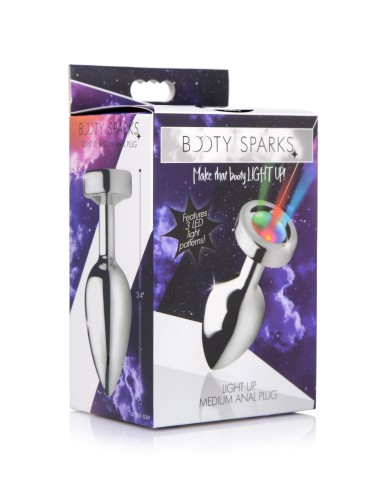 Plug bijou lumineux 8 x 3.4 cm