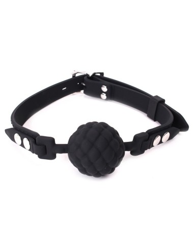 Baillon Boule PineCone Silicone Noir