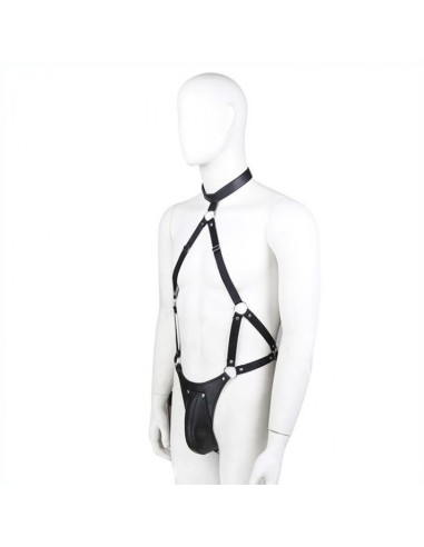 Ensemble Panties avec harnais Simili