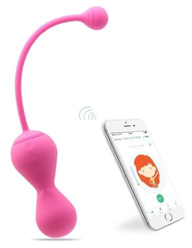 Boules de geisha connectées Kegel Master 8 x 3.4 cm