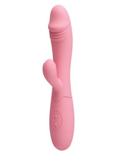 Vibromasseur Rabbit Snappy 9.5 x 3.2cm Rose Pastel
