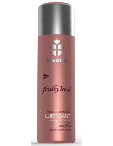 Lubrifiant Aromatisé FRUITY LOVE Vin de fraise pétillant 50 ml
