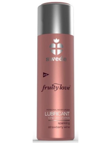 Lubrifiant Aromatisé FRUITY LOVE Vin de fraise pétillant 100 ml