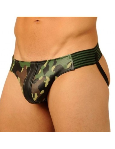 Jockstrap Fist Leather Camo Army