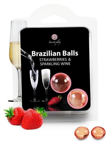 Boules de massage BRAZILIAN BALLS Vin de fraise pétillant