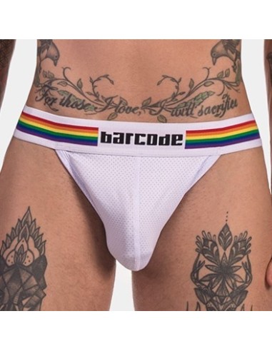 Jockstrap Barcode Pride Blanc