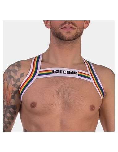 Harnais élastique Barcode Pride Blanc