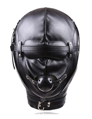 Cagoule Sensory Privation Simili Noire