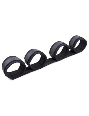 Barre avec Menottes Spreader Nylon noir