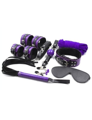 Coffret Fur Lined 8 Pièces Violet-Noir