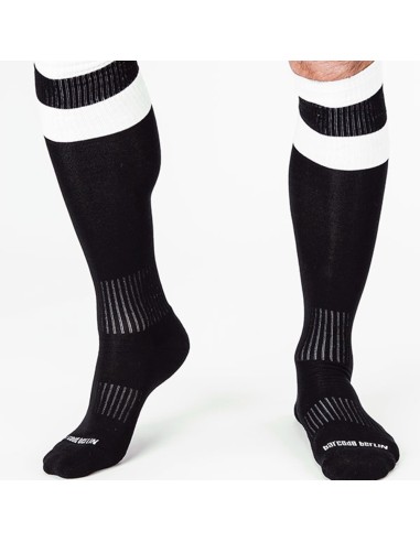 Chaussettes FOOTBALL SOCKS Noir-Blanc