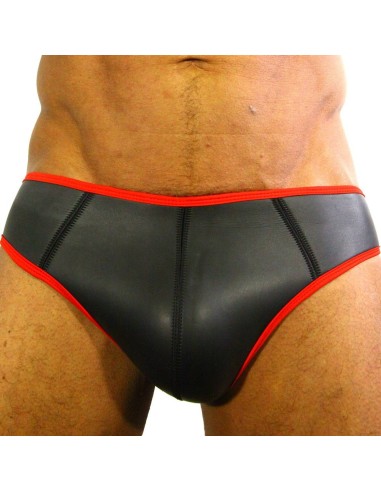 Jockstrap néoprène Noir-Rouge