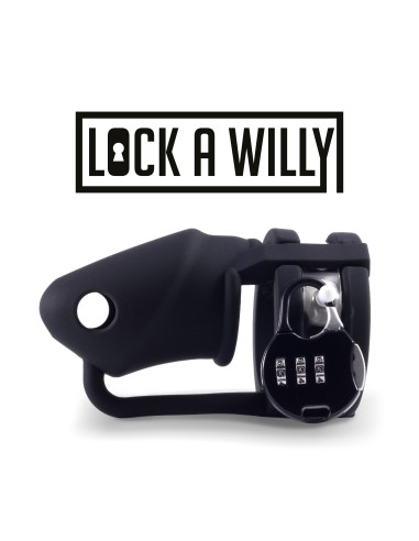 Cage de chasteté Lock A Willy 11 x 3cm Noire