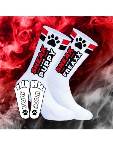 Chaussettes Sneak Woof Puppy Rouge