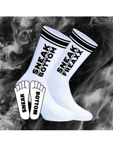 Chaussettes Socken Sneak Bottom Blanc-Noir