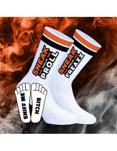 Chaussettes Sneak Berlin Proll Noir-Orange