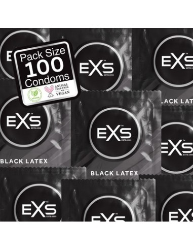 Préservatifs latex noirs BLACK x100