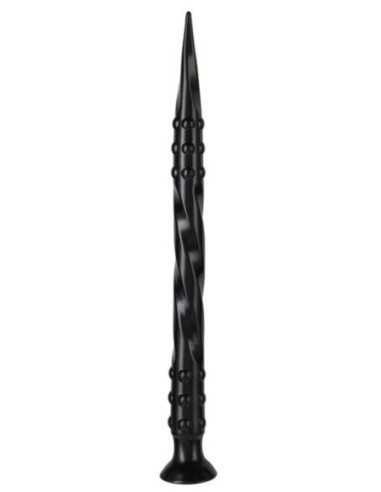 Gode Pointed Twist M 50 x 4 cm Noir