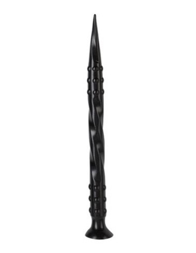Gode Pointed Twist S 40 x 3 cm Noir