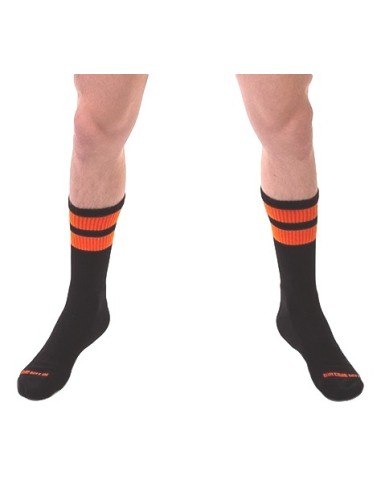 Chaussettes Gym Socks Noir-Orange fluo