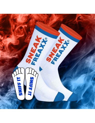 Chaussettes SNIFF IT 2 Blanc-Orange-Bleu