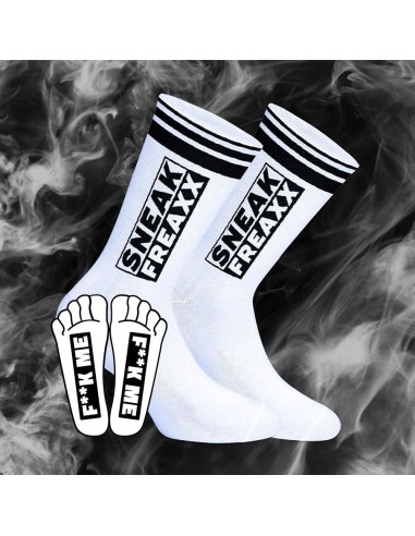 Chaussettes FUCK ME Blanc-Noir