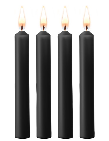 Lot de 4 mini bougies SM Wax Noire