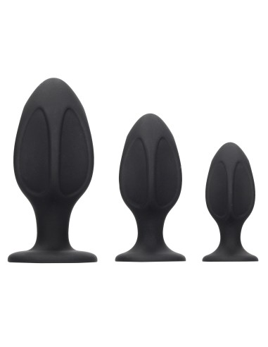 Lot de 3 plugs Silicone Diamond