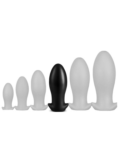 Plug Silicone Saurus Egg XL 16.5 x 7.3cm Noir