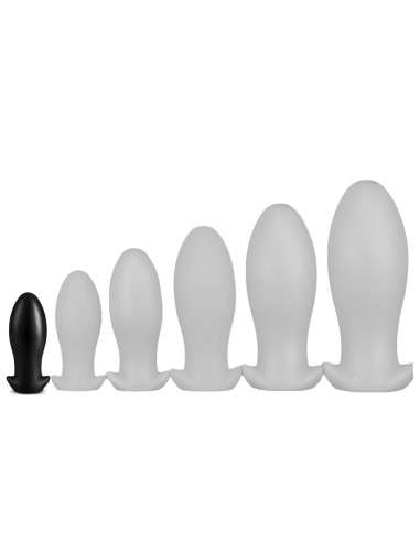 Plug silicone Saurus Egg S 10 x 4.5 cm Noir