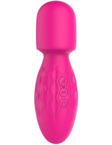 Mini Wand Power Magic 15cm - Tête 42mm Rose
