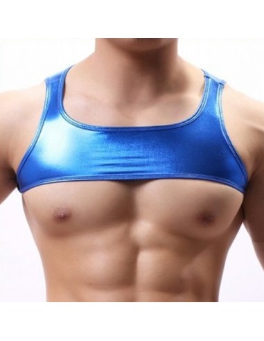 Crop court BRIGHT Bleu