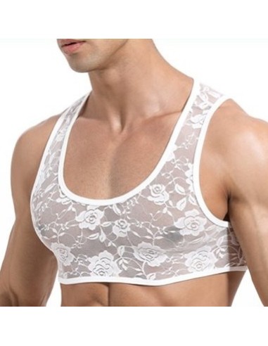 Crop Dentelle Blanc