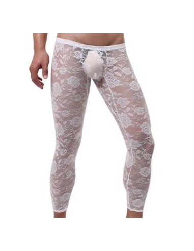 Caleçon dentelle sexy Blanc