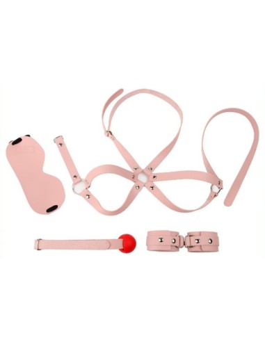 Kit d'Initiation BDSM Obedience 4 Pièces Rose