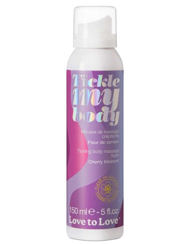 Mousse de massage crépitante Tickle My Body Fleur de Cerisier 150ml