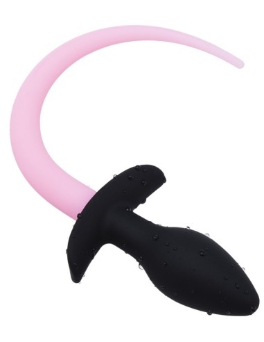 Plug Queue de chien phosphorescent Luminous Puppy 8 x 3.2cm Rose fluo