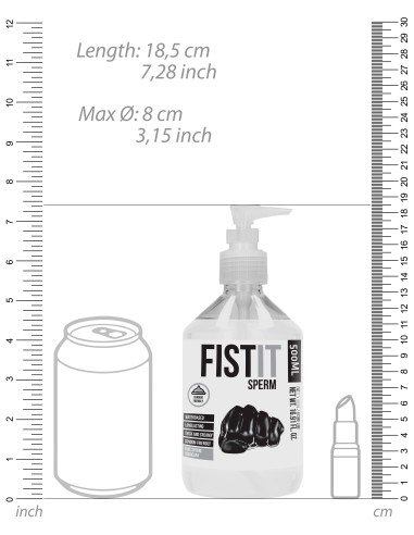 Lubrifiant Aspect Sperme Fist It - Bouteille Pompe 500ml