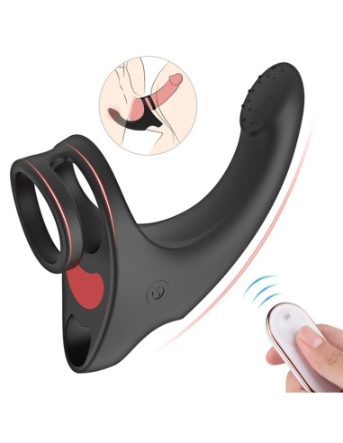Cockring et Stimulateur périnée Fingeus 10 x 2.5cm - Anneau 30mm