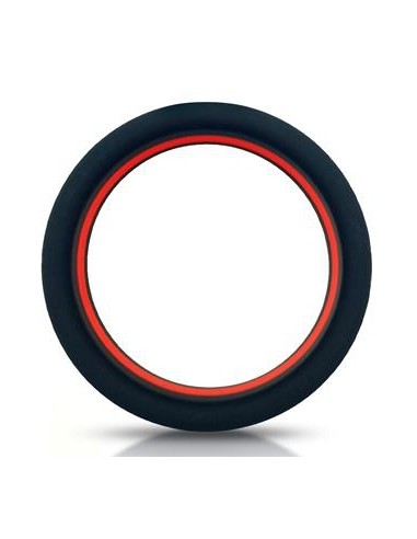 Cockring silicone Beast Rings 36mm Noir-Rouge
