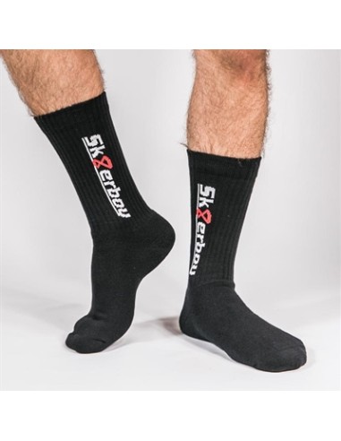 Chaussettes noires CREW SOCKS Sk8erboy