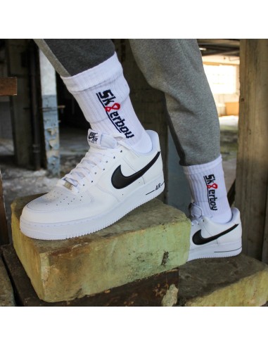 Chaussettes blanches CREW SOCKS Sk8erboy