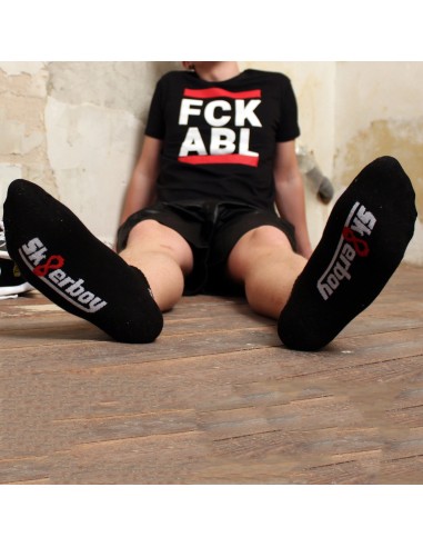 Chaussettes basses noires QUARTER Sk8erboy